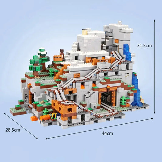 Minecraft MOC My World The Mountain Cave 76010 Bricks Toy