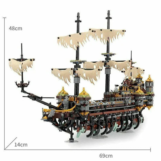 Movie Creator MOC Silent Mary Pirate Ship Bricks Toy
