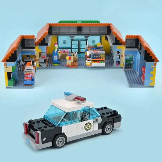 Movie Creator MOC 16004 Simpsons Kwik E Mart Bricks Toy