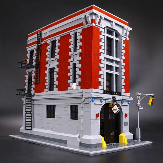 MOC Movie Ghostbuster Firehouse Headquarters Bricks Toy