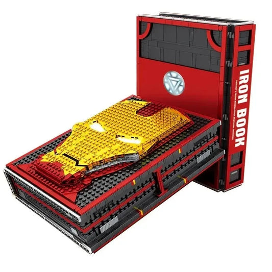 MOC Movie Super Hero Ideas Iron Man Book Bricks Toys