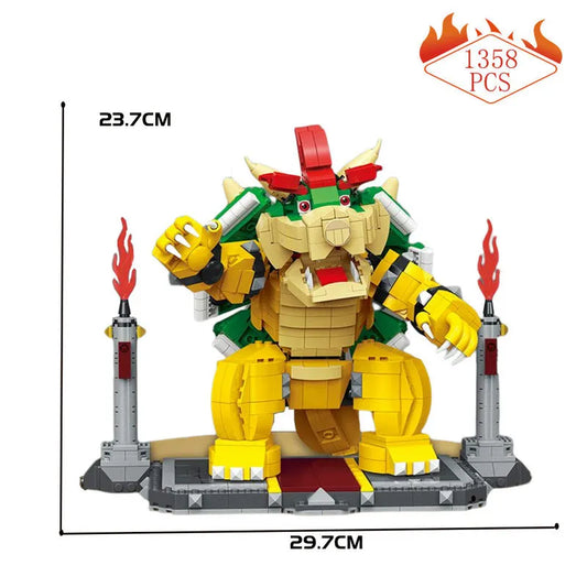 MOC Movies Super Mario Mighty Bowser 99068 Bricks Toy