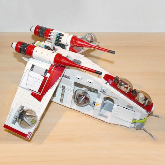 Star Wars MOC The Republic Cruiser Gunship Bricks Toys EU