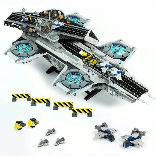 Super Hero MOC 07043 SHIELD Helicarrier Bricks Toys