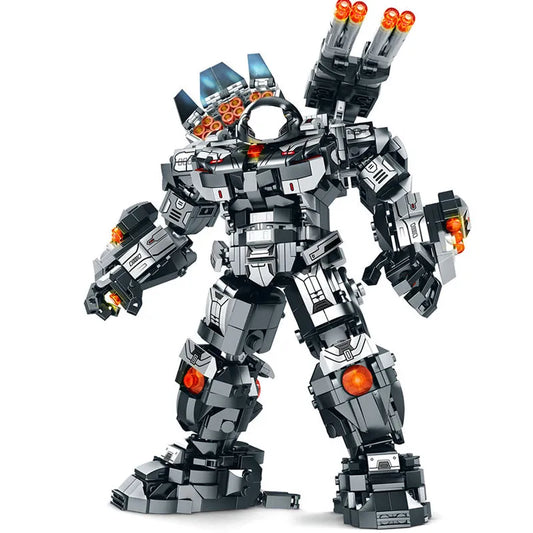 MOC Transforming Super Heroes Steel Mecha Robot Bricks Toy
