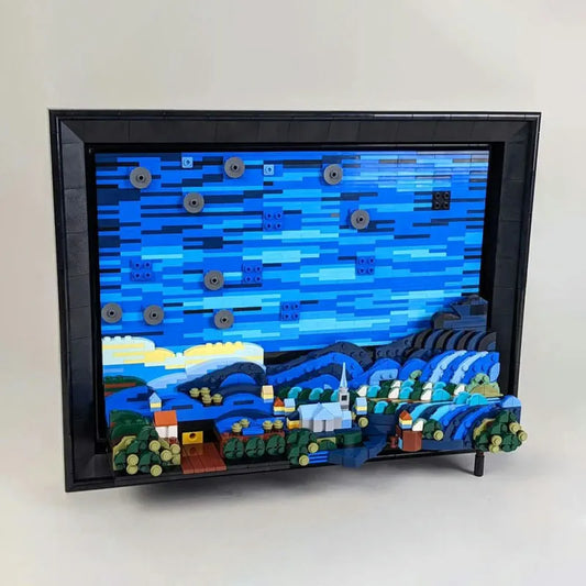 Ideas Van Gogh Paint Starry Night Bricks Toy MOC DK21033