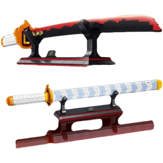 Movie Creative MOC Demon Slayer Nichirin Sword Bricks Toy