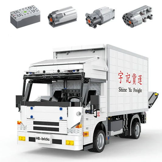 Medium City Truck With Tail Lift RC APP Bricks Toys MOC 22010