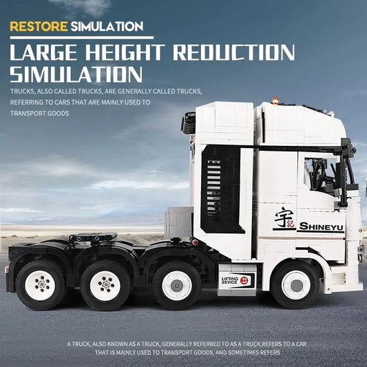 MOC Heavy Container Truck Arocs Bricks Toys QC007