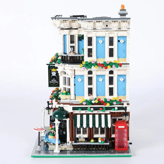 Building Blocks City Street The Queen Bricktoria Pub Bricks Toy