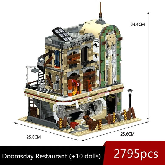 Creator Expert MOC Downtown Diner Apocalypse Version Bricks Toy