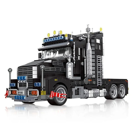 Creator Tech MOC Heavy Duty Black Truck Bricks Toys