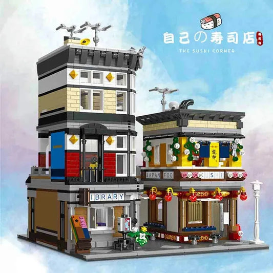 Creator Expert MOC City Sushi Corner Shop Bricks Toys