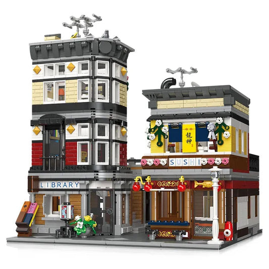Creator Expert MOC City Sushi Corner Shop Bricks Toys