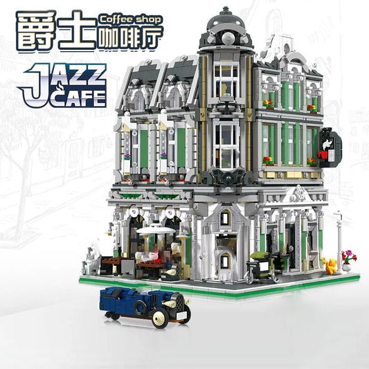 MOC Expert Creator City Corner Jazz Cafe Bricks Toy 89100