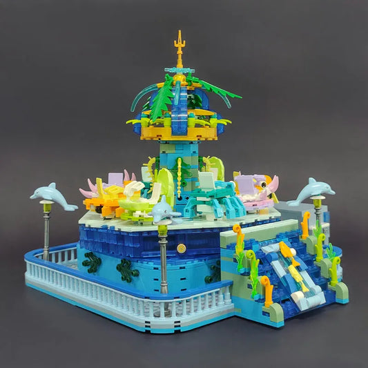 MOC Idea Experts Underwater Ocean Spin Bricks Kids Toys