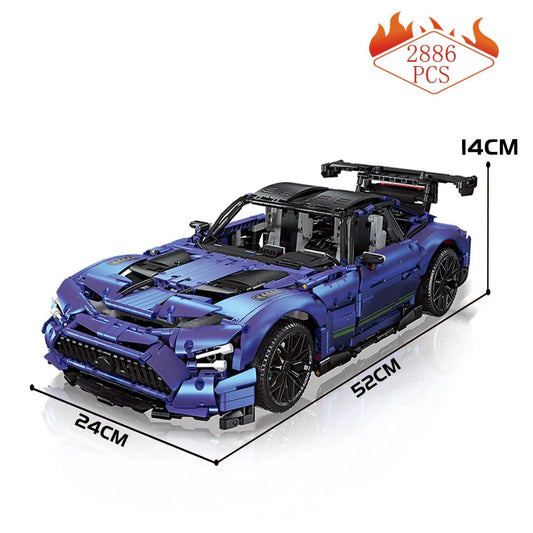 Tech Super MOC Concept Racing Sports Car Bricks Toy