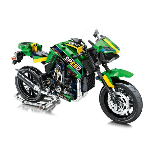 Tech MOC Kawasaki Z900 Racing Motorcycle Bricks Toys 82004