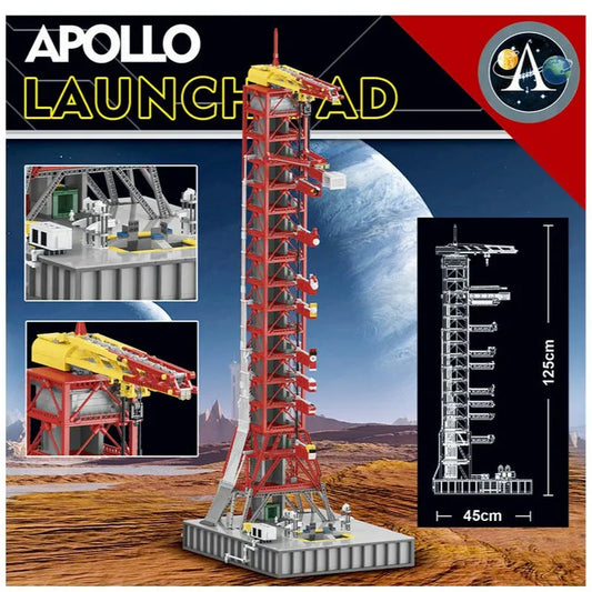 MOC Apollo Saturn V Umbilical Launch Tower Bricks Toy