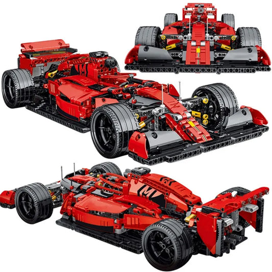 MOC Tech Red F1 Alternate Racing Car Bricks Toy 023005