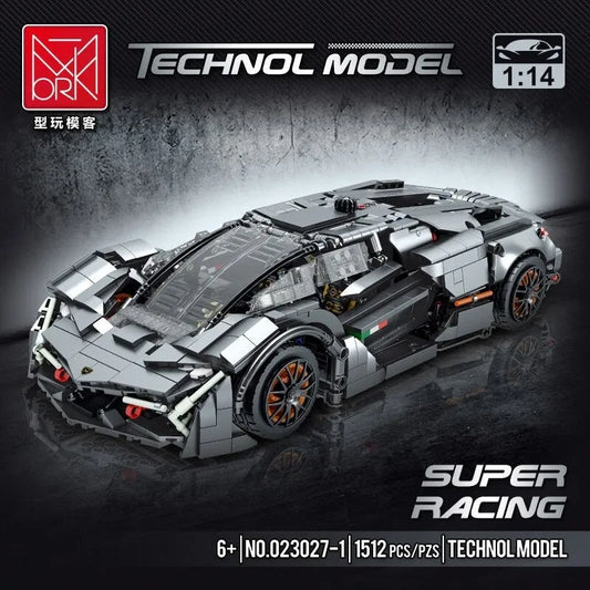 Tech MOC Lambo Terzo Millennio Sports Car Bricks Toys