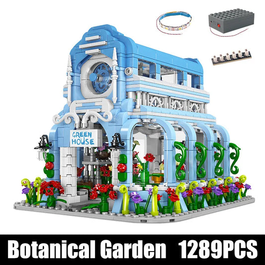 Creator Expert MOC Botanical Garden With Lights Bricks Toy