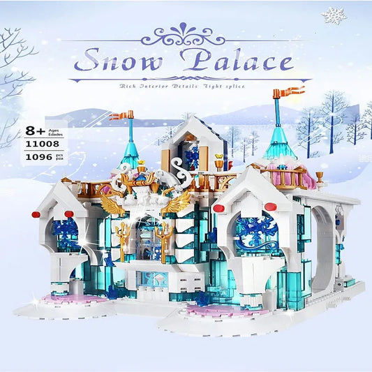 Creator Expert MOC Princess Snow Palace Castle Bricks Toys