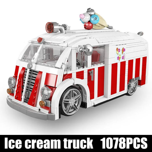 Creator Expert Tech MOC Ice Cream Truck Bricks Toy 10039