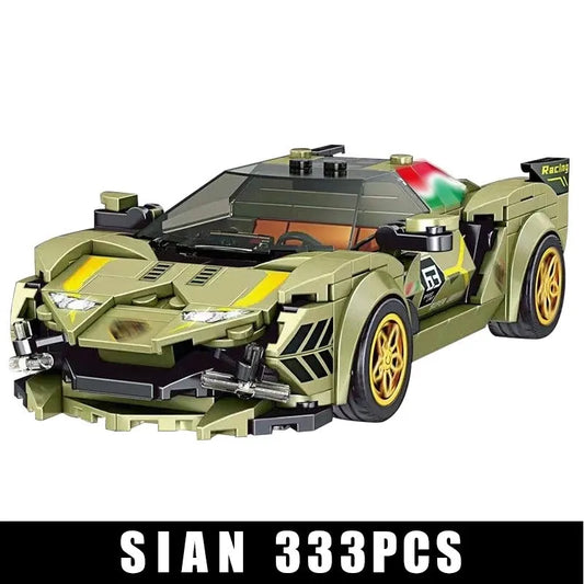 Mini Lambo Sian Super Racing Sports Car Bricks Toys 27003