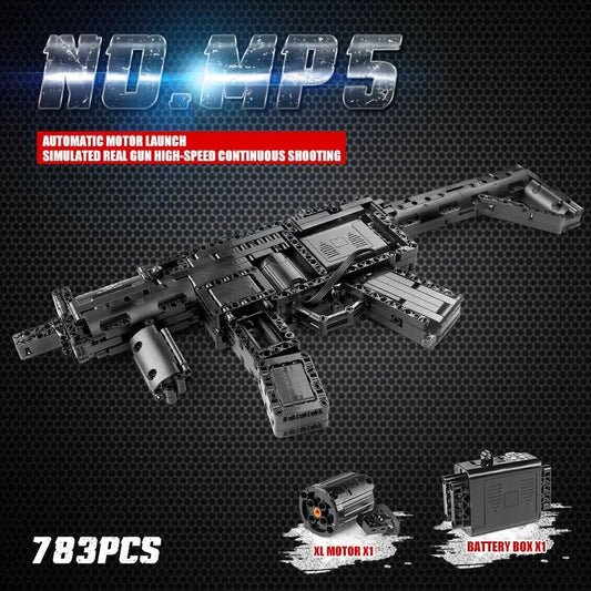 MOC 14001 Military Motorized MP5 SMG Gun Bricks Toy