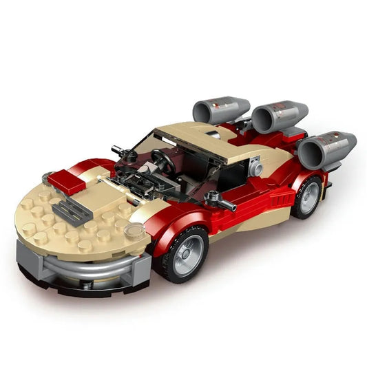 MOC 27017 Mini Aland Airship Super Racing Car Bricks Toys