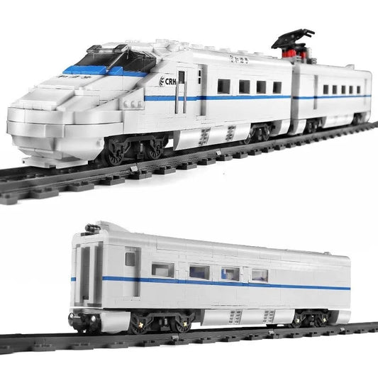 MOC APP Motorized RC CRH2 High-Speed Train Bricks Toy