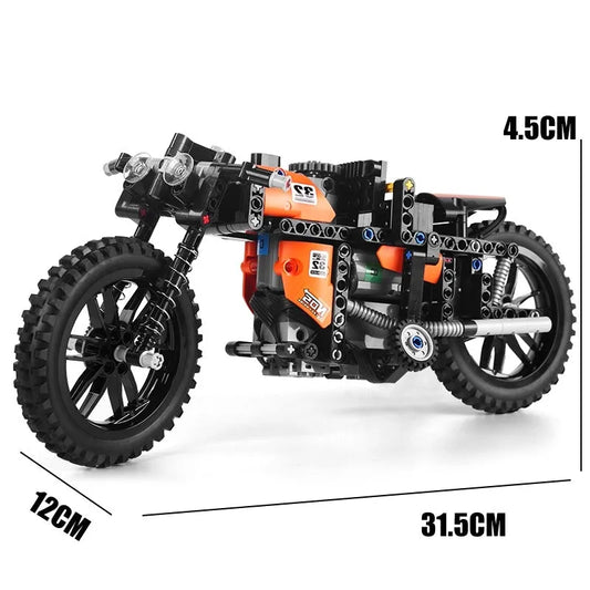 MOC APP Motorized RC Racing Motorcycle Bricks Toys 23005