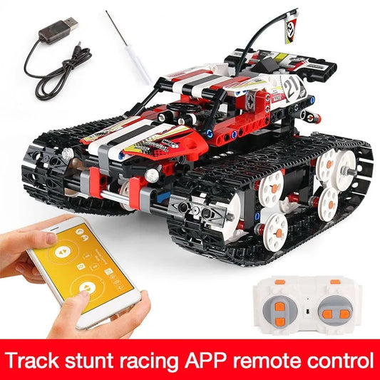 MOC APP RC Motorized Crawler Stunt Car Bricks Toy 13024