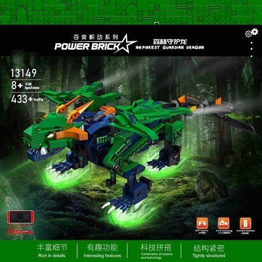 MOC Creative Forest Guard Dragon Robot RC Bricks Toy 13149