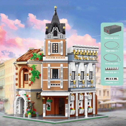 MOC Creator Expert Afternoon Tea Restaurant Bricks Toy
