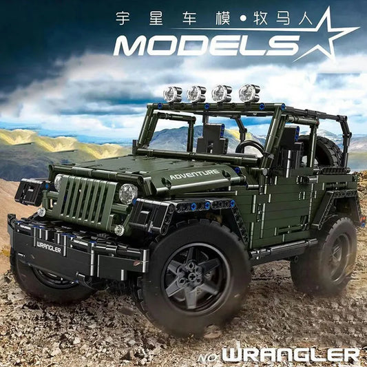 MOC Expert Wrangler Off Road Car SUV Bricks Toys 13124