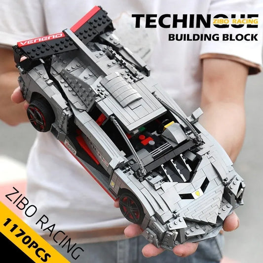 MOC Lambo Veneno Super Racing Sports Car Bricks Toys 13110