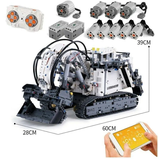 MOC Liebherr RH400 Mining Excavator Truck Bricks Toy