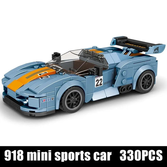 MOC Mini Porsche 918 RSR Sports Car Kids Bricks Toy 27005