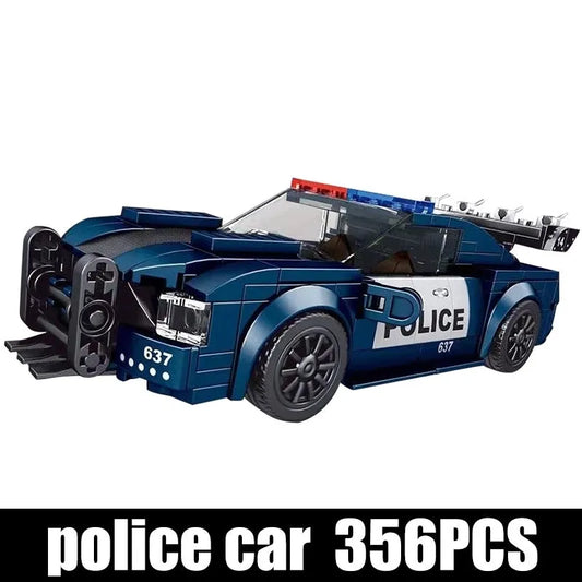 MOC Mini Super Sports Police Racing Car Bricks Toys 27002