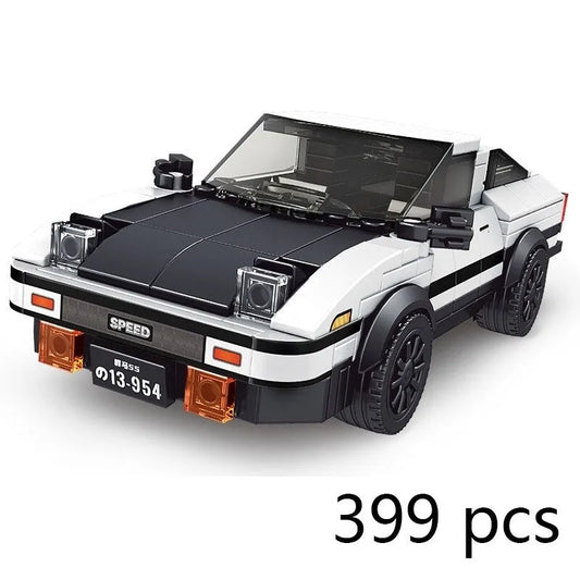 MOC Mini Supercar Toyota AE86 Racing Car Bricks Toys 27013