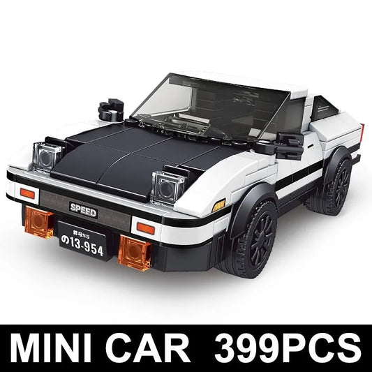 MOC Mini Supercar Toyota AE86 Racing Car Bricks Toys 27013