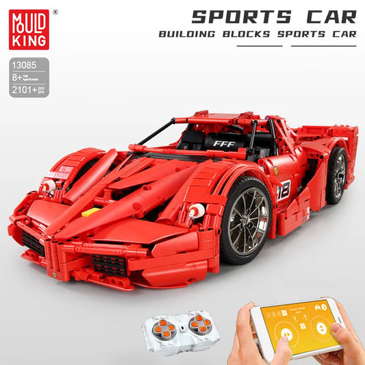 MOC RC Ferrari FXX Sports Racing Car Bricks Toys 13085