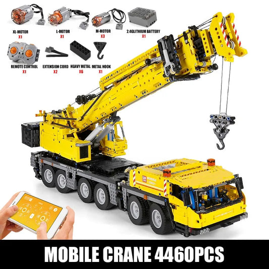 MOC RC GMK Heavy Mobile Crane Truck Bricks Toy 17013H