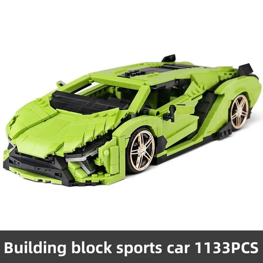 MOC Super Sport Lambo Sian Racing Car Bricks Toys 10011