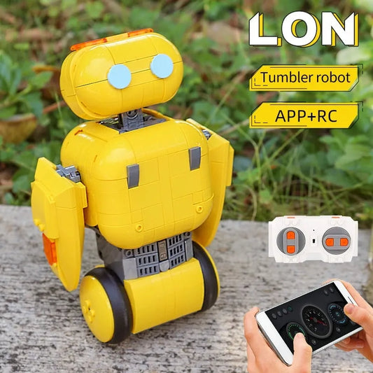 RC APP Intelligent Cute Robot Bricks STEM Kids Toys