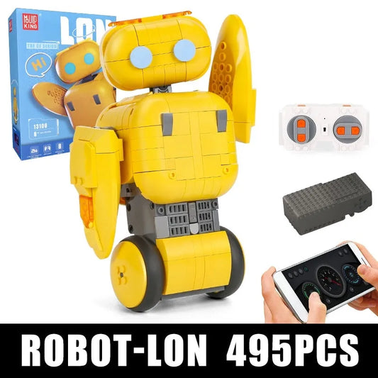 RC APP Intelligent Cute Robot Bricks STEM Kids Toys