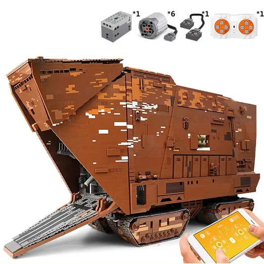 Star Wars MOC 21009 Cavegod UCS Sandcrawler Bricks Toy