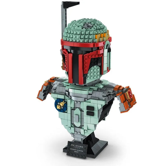 Star Wars MOC Bounty Hunter Helmet Bricks Toys 21021